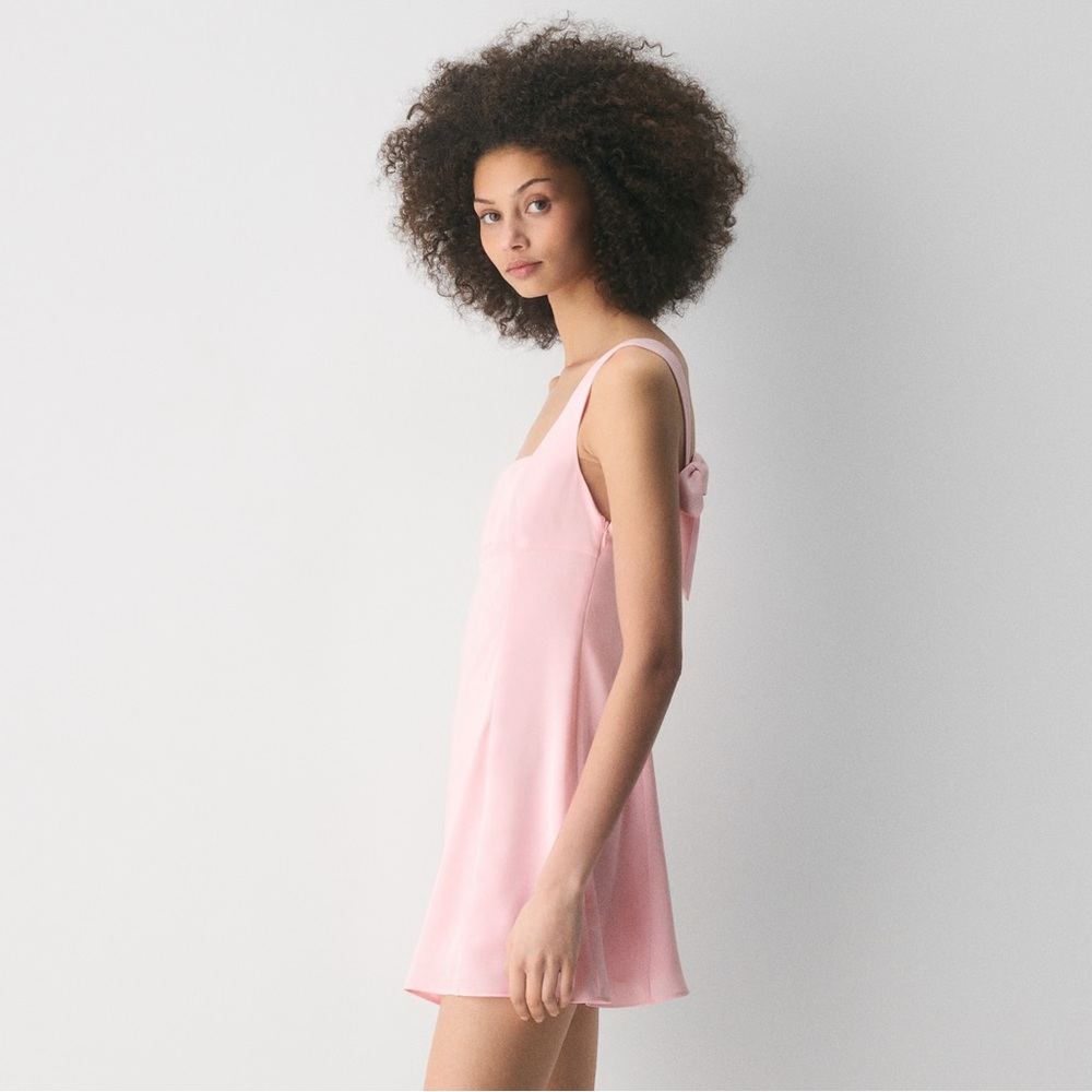 Sunday Best Honey Rider Dress in Pale Pink with Front Slit - LIKE NEW- SMALL 🌸 - Picture 3 of 6